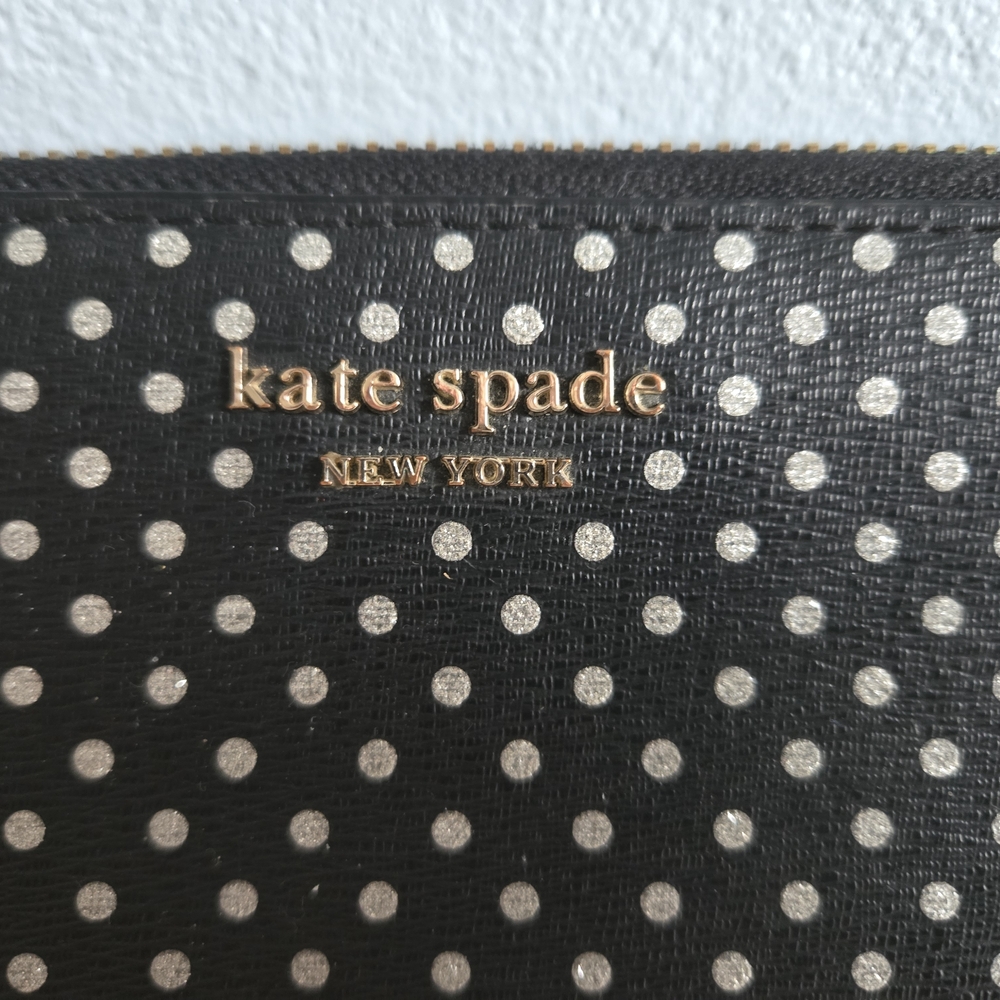 Kate Spade Black and White Polka Dot Women's Wallet